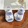 Infant Baby Girls Summer Sandals with Flower Soft Sole Newborn Toddler First Walker Crib Dress Shoes 5