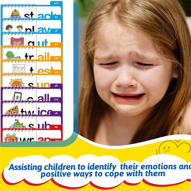 30 Read And Rhyme Flips Book Word Families Letter Sounds Flash Cards Educational Vocabulary Learning Reading for Kindergarten