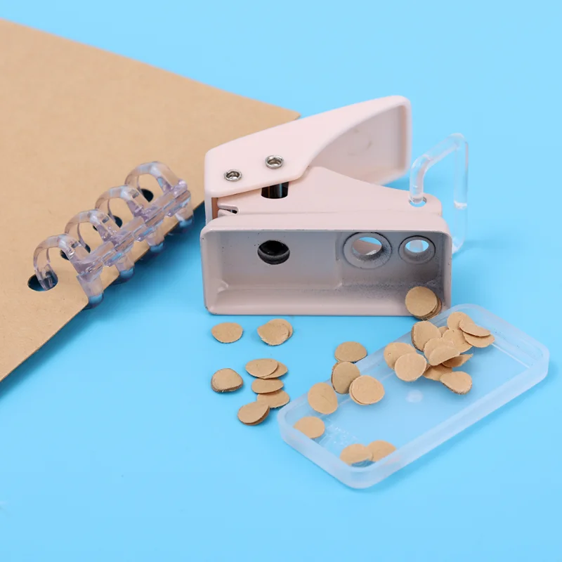Single Ring Mini Hole Punch 1 Hole Cute Paper Punch Portable Round Puncher Kawaii Office School Binding Supplies Stationery