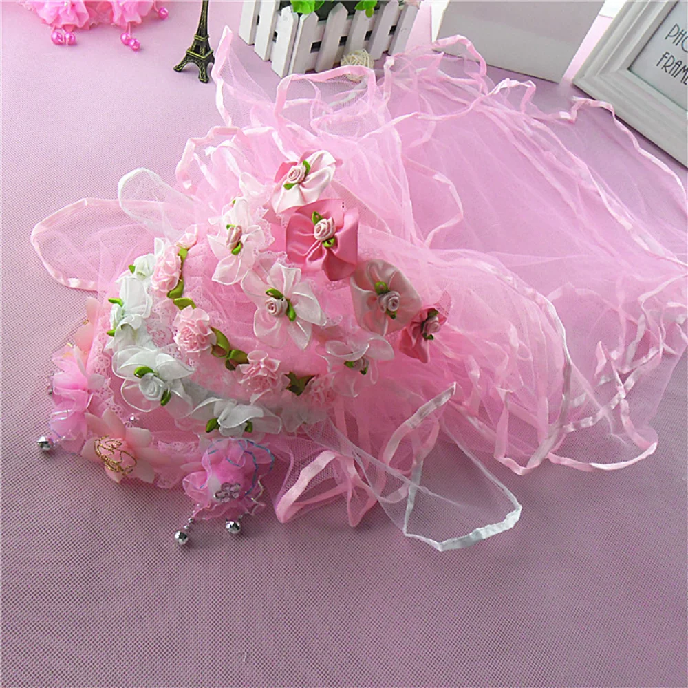 

Fashion Children Hair Wreaths Bride Veil Party Vacation Beach Kids Girl Hairband Head Accessories Decoration Easter Wedding