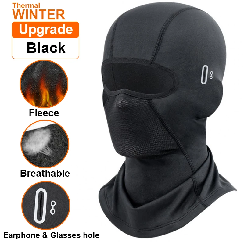 Balaclava Mask Thermal Balaclava Cycling Balaclava Motorcycle Mask Thermal Motorcycle Riding Face Mask Balaclava Head Cover Ski Bicycle Motocycle Windproof Soft Warm Motorcycle Hat Headwear