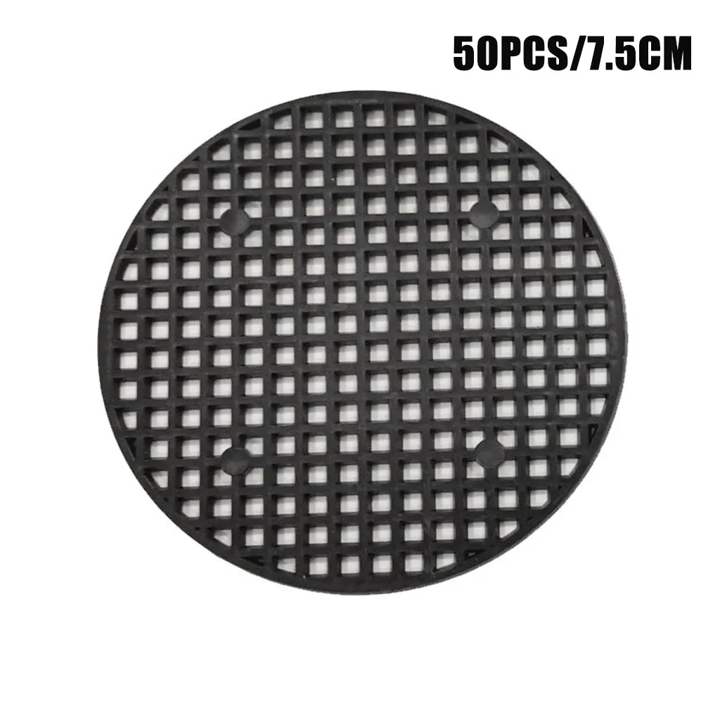Flower Pot Hole Mesh Pad Bottom Mat Breathable Drainage Gasket Net 50PCS flowerpot gasket