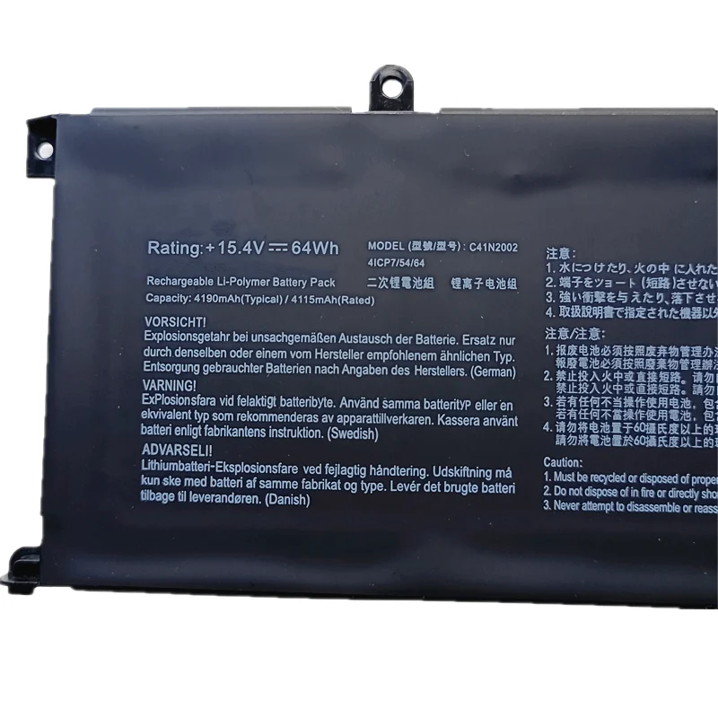 Bateria do Portátil para Asus Zenbook Pro 15 Ux535 Ux535l Ux535lh Ux535li Ux535lh-bh74 Ux535lh-bn002t 15.4v 64wh C41n2002 - Imagem 4