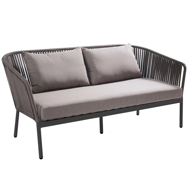 

Уличный диван из ротанга, скандинавский плетеный диван из ротанга для гостиной, балкона, стул из ротанга для сада, простого двора, уличный солнцезащитный кофе