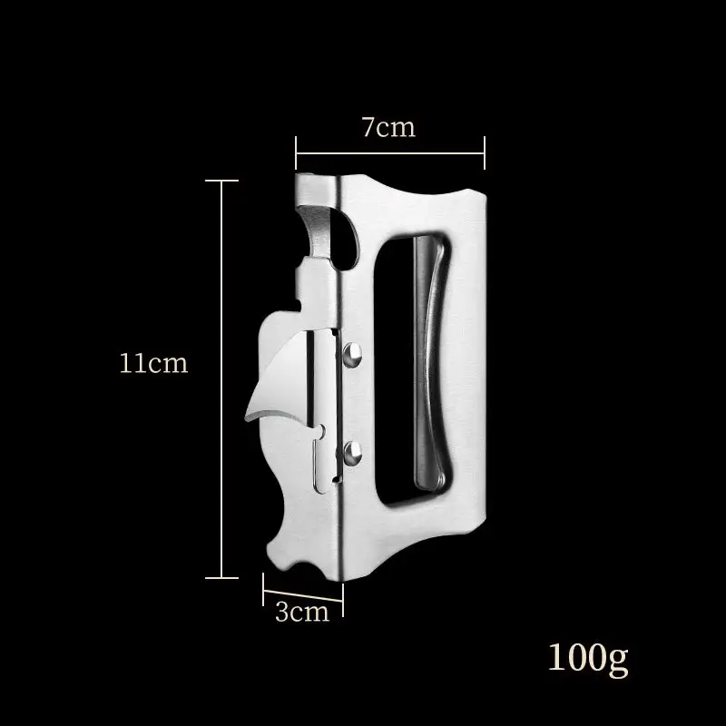 Stainless Steel Portable Bottle Jar Opener 1pc Kitchen Gadget Portable Can Opener for Emergency Bottle Party can opener bottle opener kitchen tools