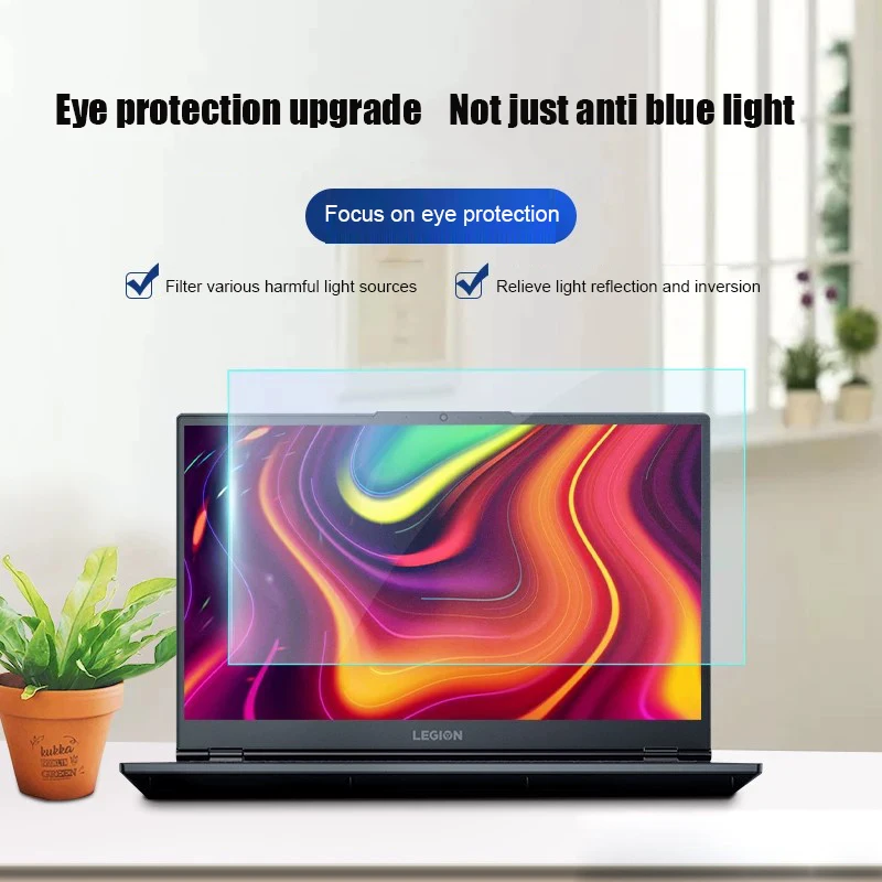 Pellicola Protettiva Anti Luce Blu per Laptop, Pellicola per Schermo ad Alta Definizione 14.6/15.6 Pollici Adatta per Lenovo, Dell, Asus, HP - immagine 2