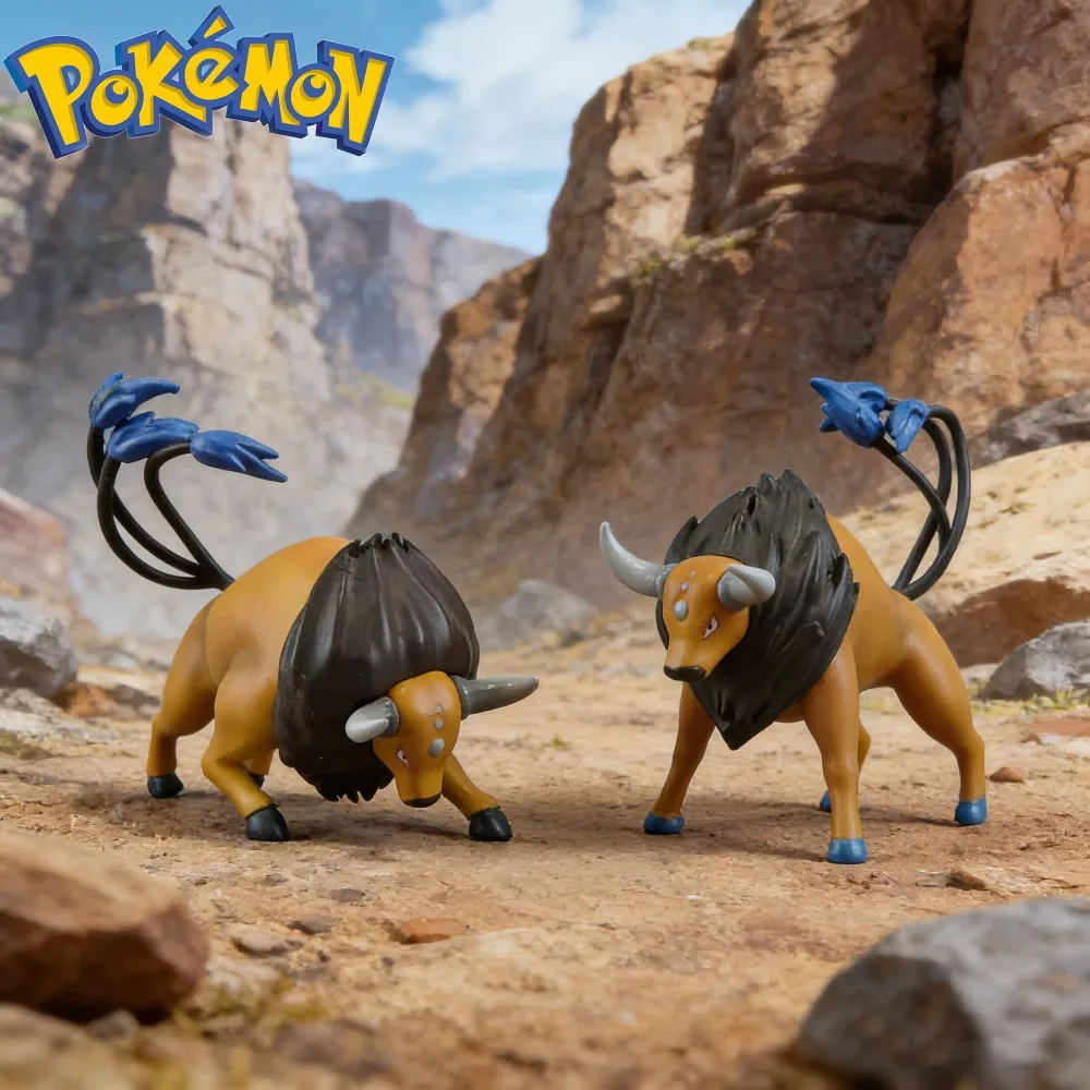 Anime Pokémon Figur Tauros Actionfiguren PVC-Statue Desktop-Ornament Sammlermodell Spielzeug Geschenke 6-7cm