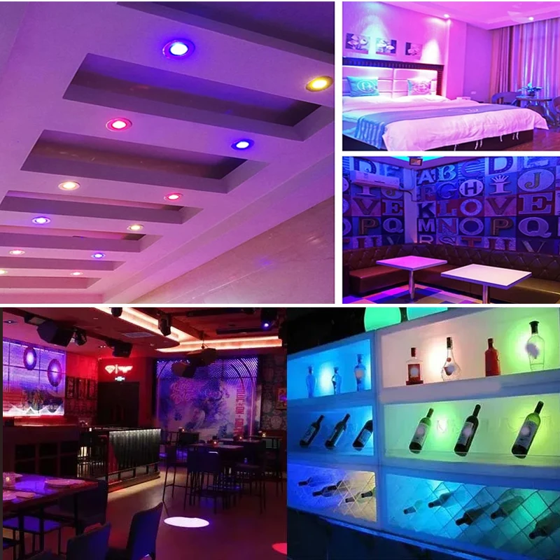 오라이트 IP65 방수 미니 RGB 매립형 스팟 조명 3W LED 디밍 가능 색상 변경 가능 욕실 사우나 샤워 공간 캐비닛용 DC12V