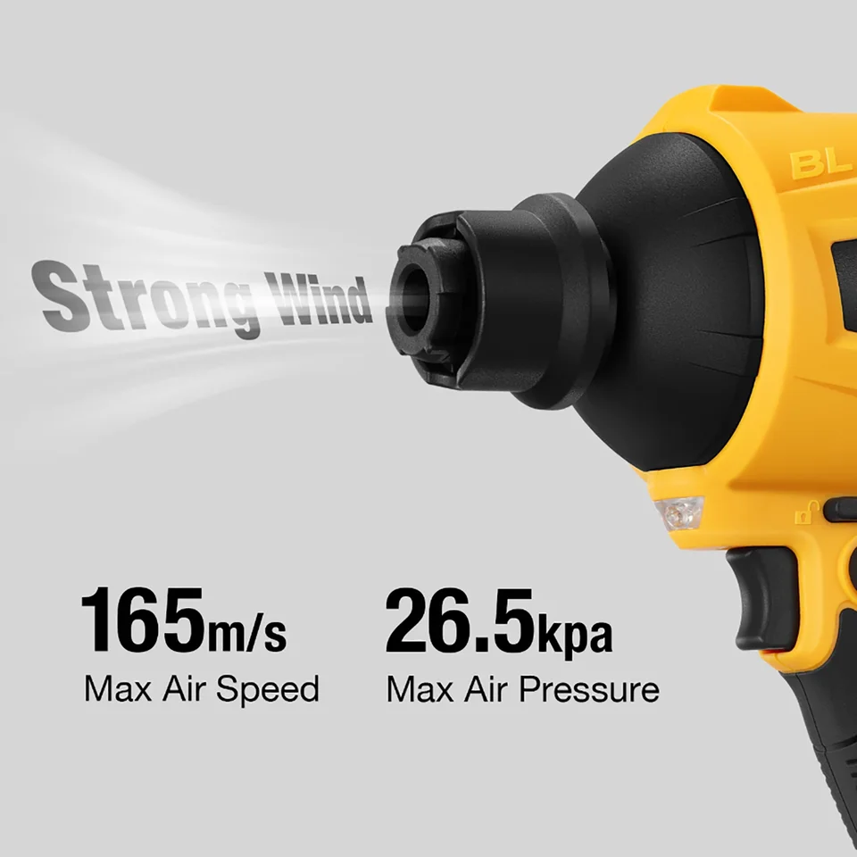 Souffleur sans fil pour Dewalt 20V 1000W portable moteur à vitesse
