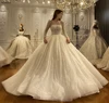 Customized NS4331 Simple Beading Bridal Gown 1