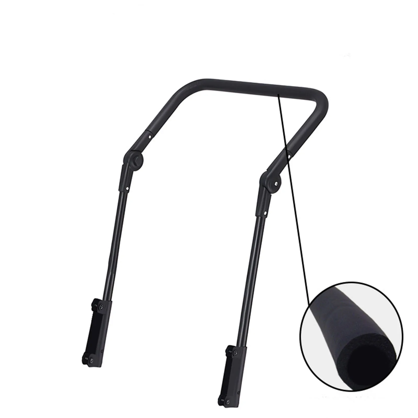 Folding Wagon Push Handle Adjustable Utility Wagon Cart Spare Parts Handle Attachment for Camping Garden Carts