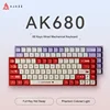 AJAZZ AK680 Mechanical Keyboard ABS Keycap 68 Keys Wired Wireless Bluetooth Gamer Keyboard Hot Swap Custom Gasket for Pc Laptop 1