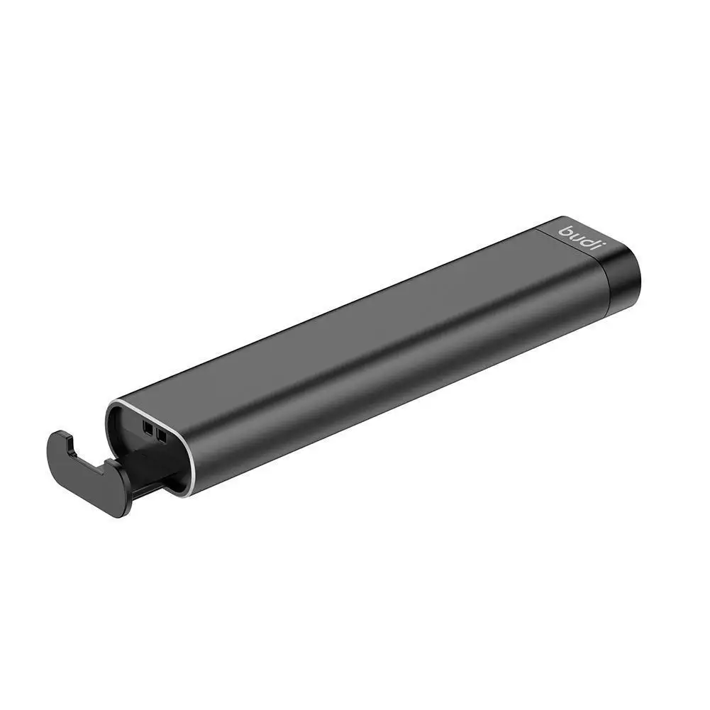 BUDI Multi-function Smart Adapter Card Storage Data Cable USB Box Universal 15w Wireless Charger For IPhone