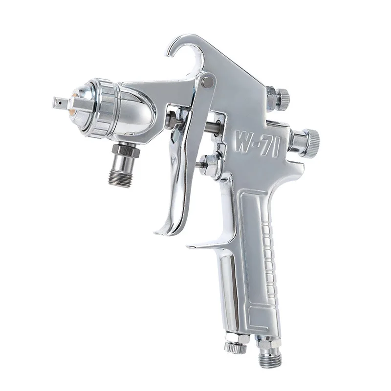 スプレーガン W71S ノズル口径 1.3mm W71 カップ付き 600ml 油性塗料専用 小型 中型 スプレーガン 吸上式 エアー