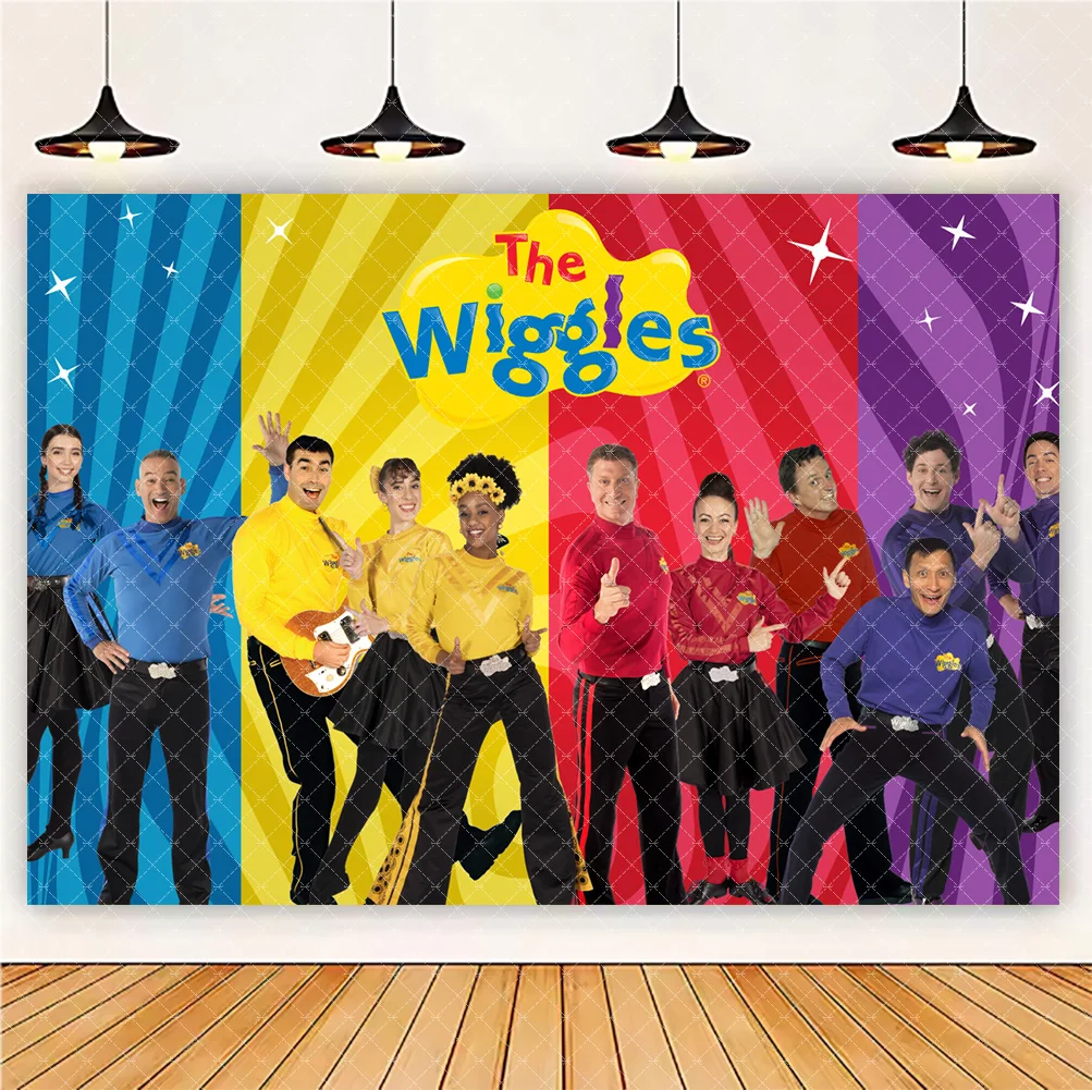 Die Wiggles Thema Hintergrund Frühe Bildung Musik Party Dekorationen Kinder Geburtstag Liefert Baby Dusche Requisiten Booth Foto Studio – Detail 14