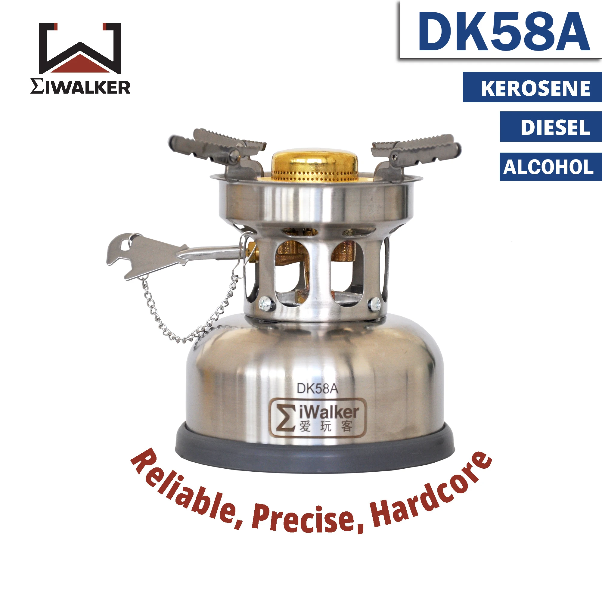

IWALKER DK58A Kerosene/Diesel/Alcohol Stove Triple Fuel Outdoor Camping Stove Burner