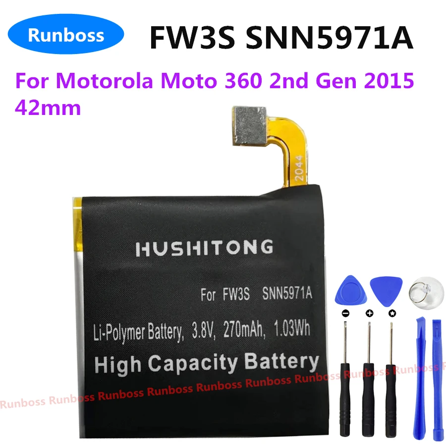 Snn5971a 270mAh Smart Watch Battery For 360 2nd 42mm 46mm FW3S