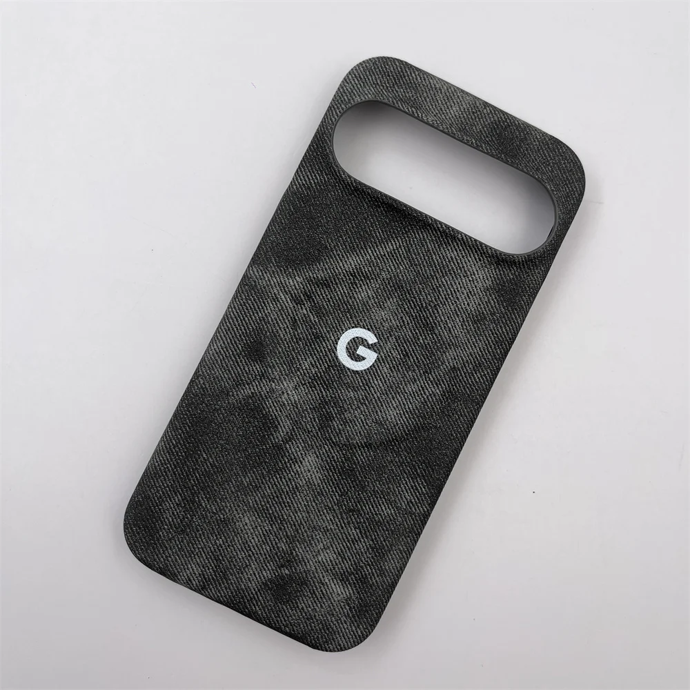 Luxury Denim Magnetic Phone Case with Shockproof Frameless Cooling Design