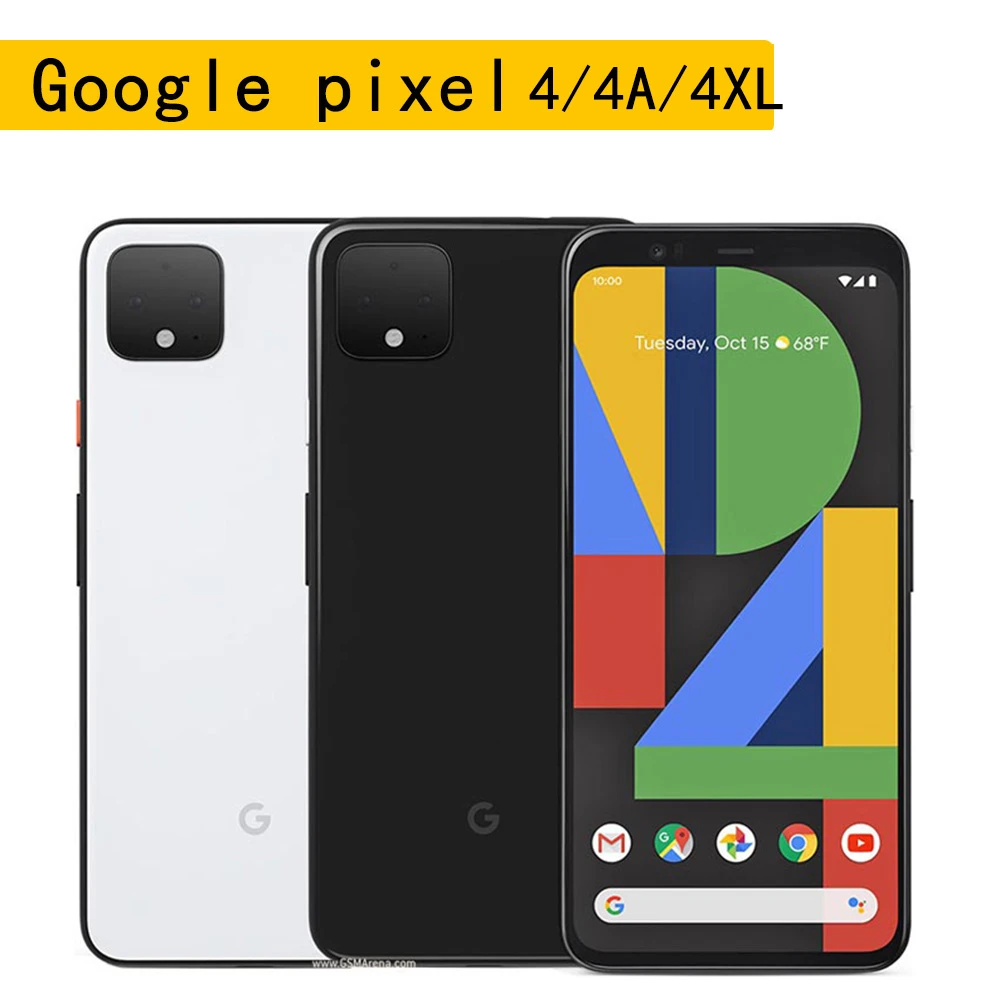 HTC Google Pixel 4 4XL 4A Smartphone Snapdragon 855 6GB RAM 64GB Octa Core ed Original phone Dual Camera iphone xr refurbished