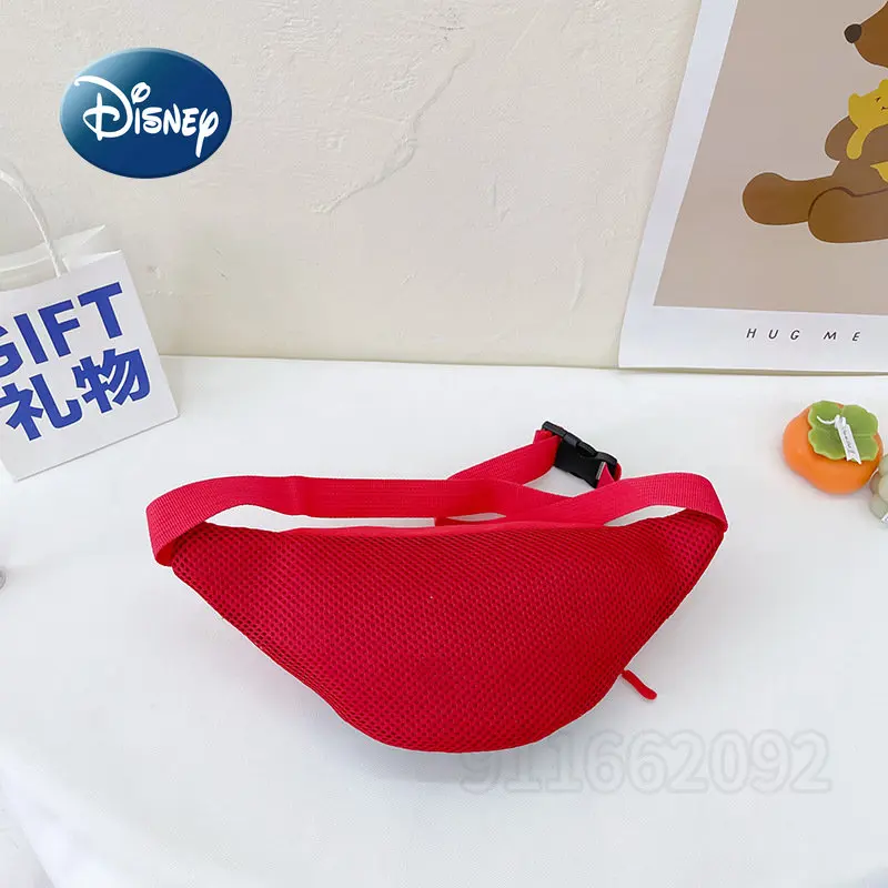 Disney Mickey and Minnie 2022 New Children's Waist Bag Cartoon Cute Girl Oblique Bag Fashion Trend Boy Chest Bag Coin Purse
