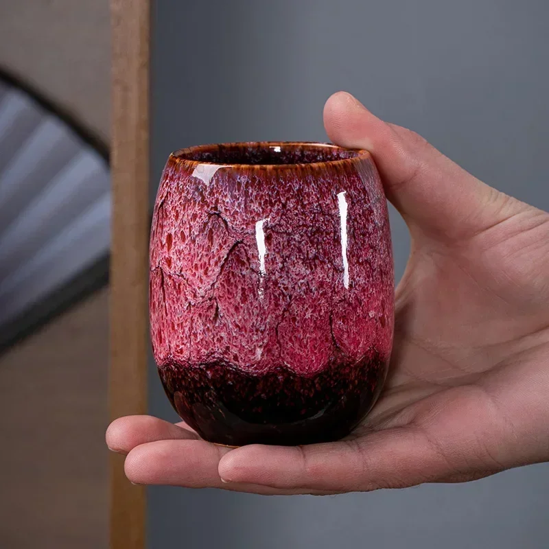 175ml Chinese Retro Ceramic Tea Cup Creative Ceramic Coffee Mugs Classical Pottery Teacup Gift Box