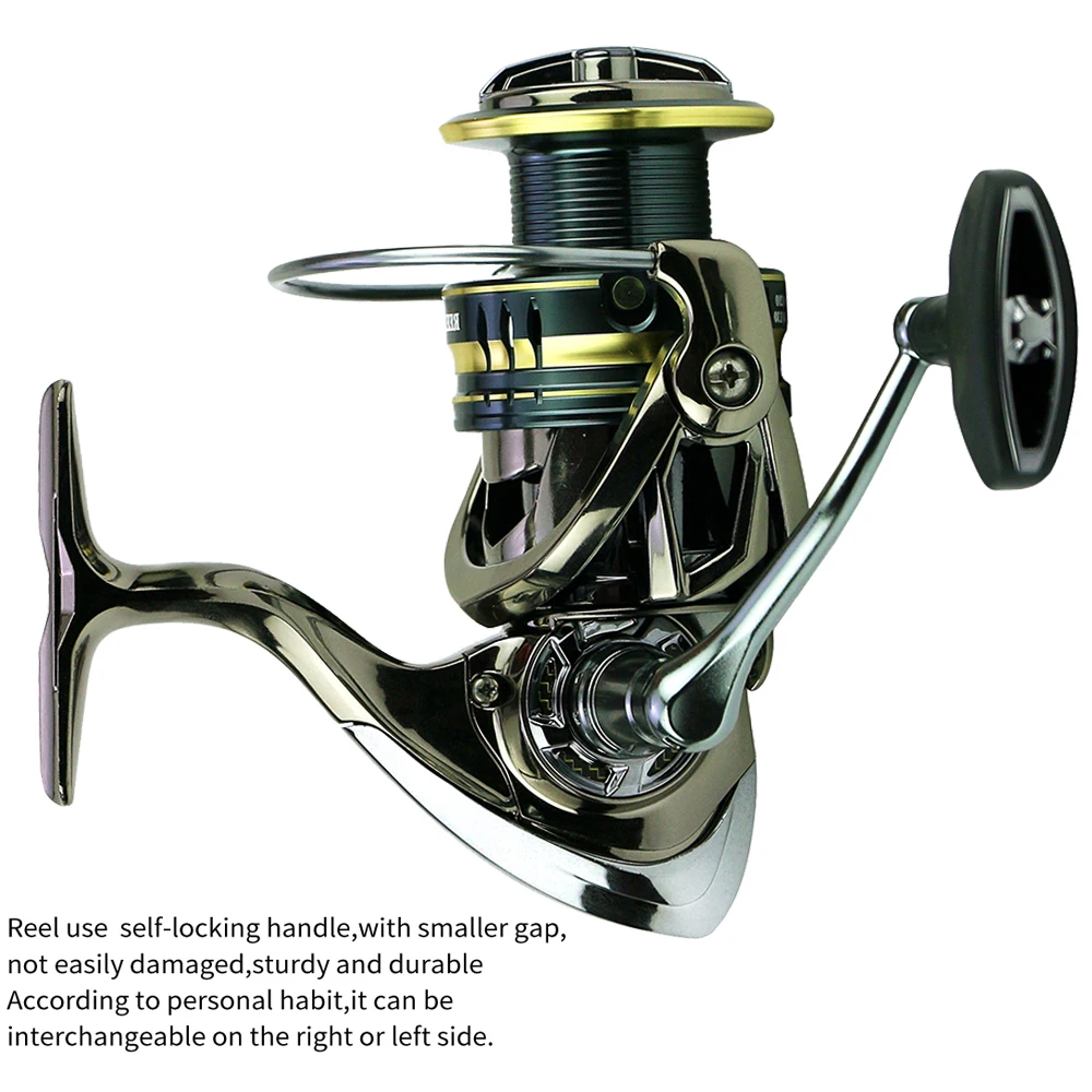 

GHOTDA 1000-7000 Distant Wheel Metal Carp Fishing Reel Sea Surf Spinning Reels High Speed 5.5:1 Line Retrieve High Casting Reel