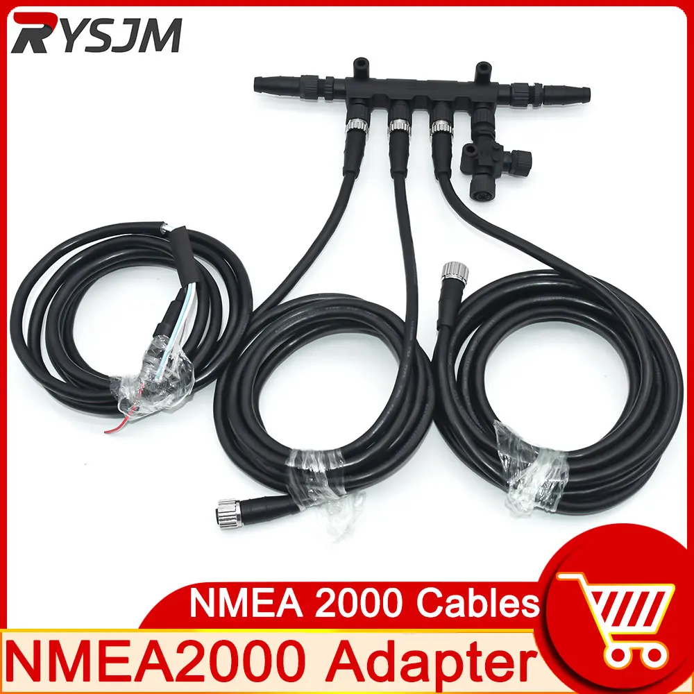 Nmea2000 Rete Dati Seriale Di Dispositivi Elettronici Marini Nmea 2000 Kit 5Pin Nmea2000 Cavi Adattatori 0.5M 1M 2M 3M 4M
