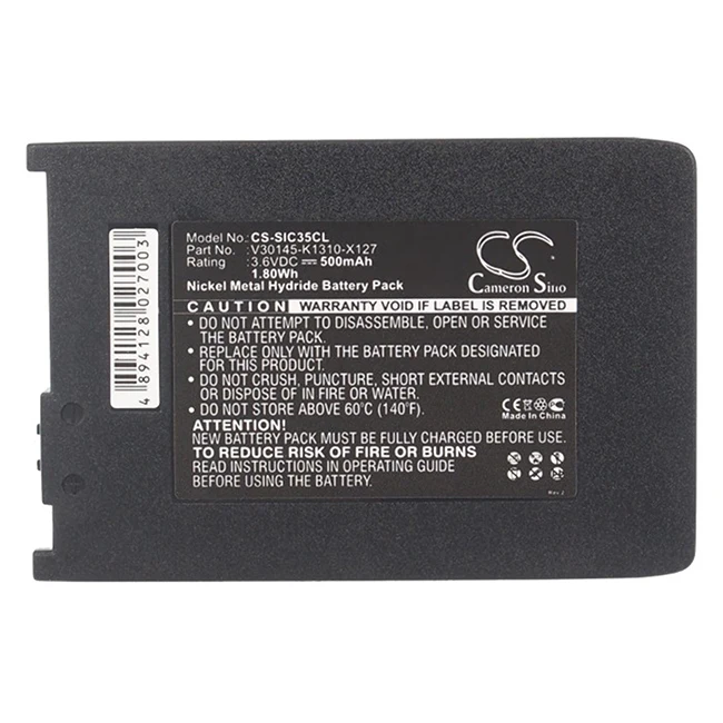 Batteria Per Telefono Cordless 500Mah Per Telekom V30145-K1310- X250 V30145-K1310-X229 V30145-K1310-X133 Siemens Gigaset Sl3501 Sl30