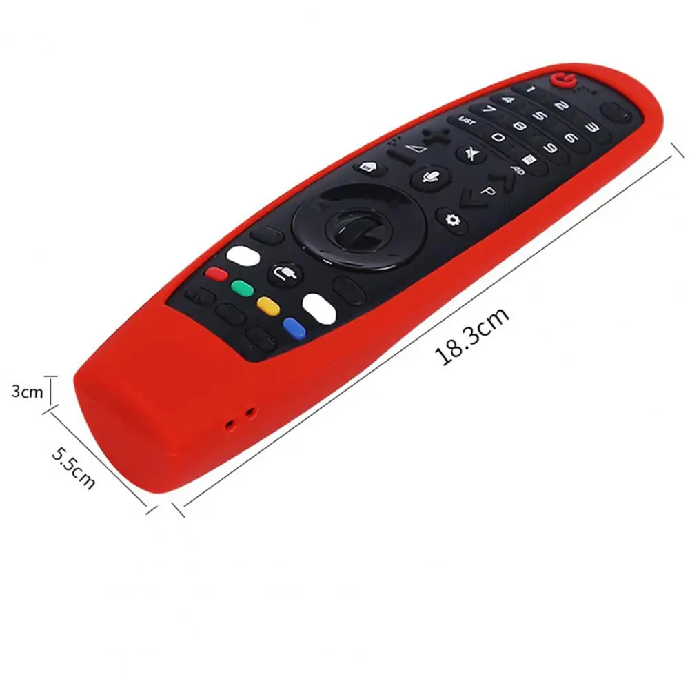 Silicone Remote Case Silicone Remote Cover Silicone Remote Sleeve Remote Controller Cover Silicone Case Protector Smart TV Controller Magic Remote Control Case Anti-slip Texture Silica Gel Luminous Silicone Protective Case for LG AM-MR650A
