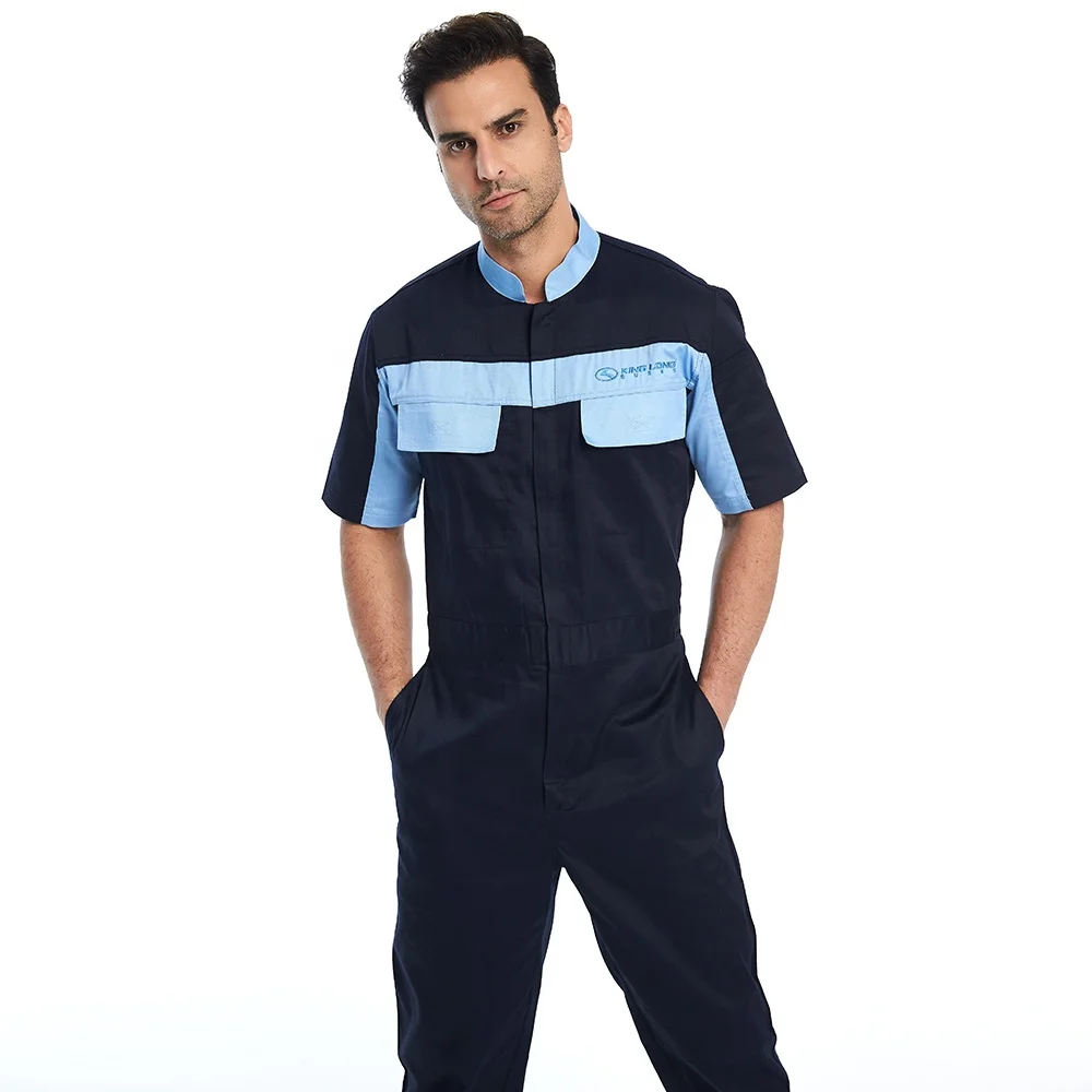 

100% Cotton Electrician Workwear jumpsuit Uniform Clothes Working For Construction Engineers