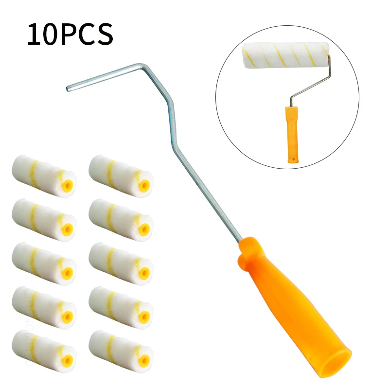 Clean Cut Proffesional Paint Roller Sleeves 10pcs Replacement Paint Edger Brush Tool Multifunctional for Home Room Wall Ceilings