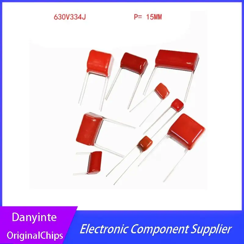

NEW 10PCS CBB22 630V334J 0.33UF Pitch 15MM 630V 334 330NF CBB Polypropylene film capacitor
