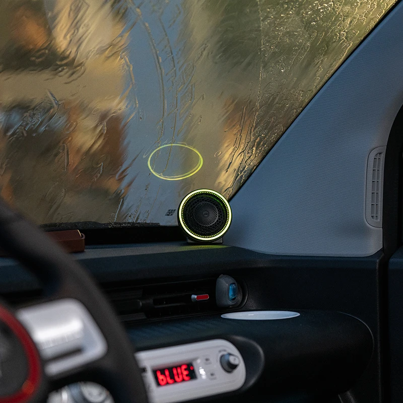 2pcs RGB atmosphere light car audio modified mid-range speaker 2.8-inch HIFI mid-range and high-range full-range speaker