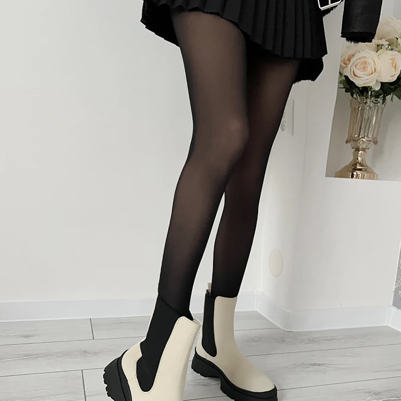 

Fashion Sexy Tights Women Autumn Winter Legs Fake Translucent Pantyhose High Elastic Imitation Skin Stockings For Female Girls