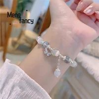 Bracelet papillon œil de chat naturel, personnalisé, exquis, élégant, Sexy, pour jeunes filles, bijoux à la mode, meilleure vente, cadeau de vacances 5
