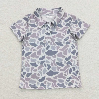 Baby Camo Button Tee 1