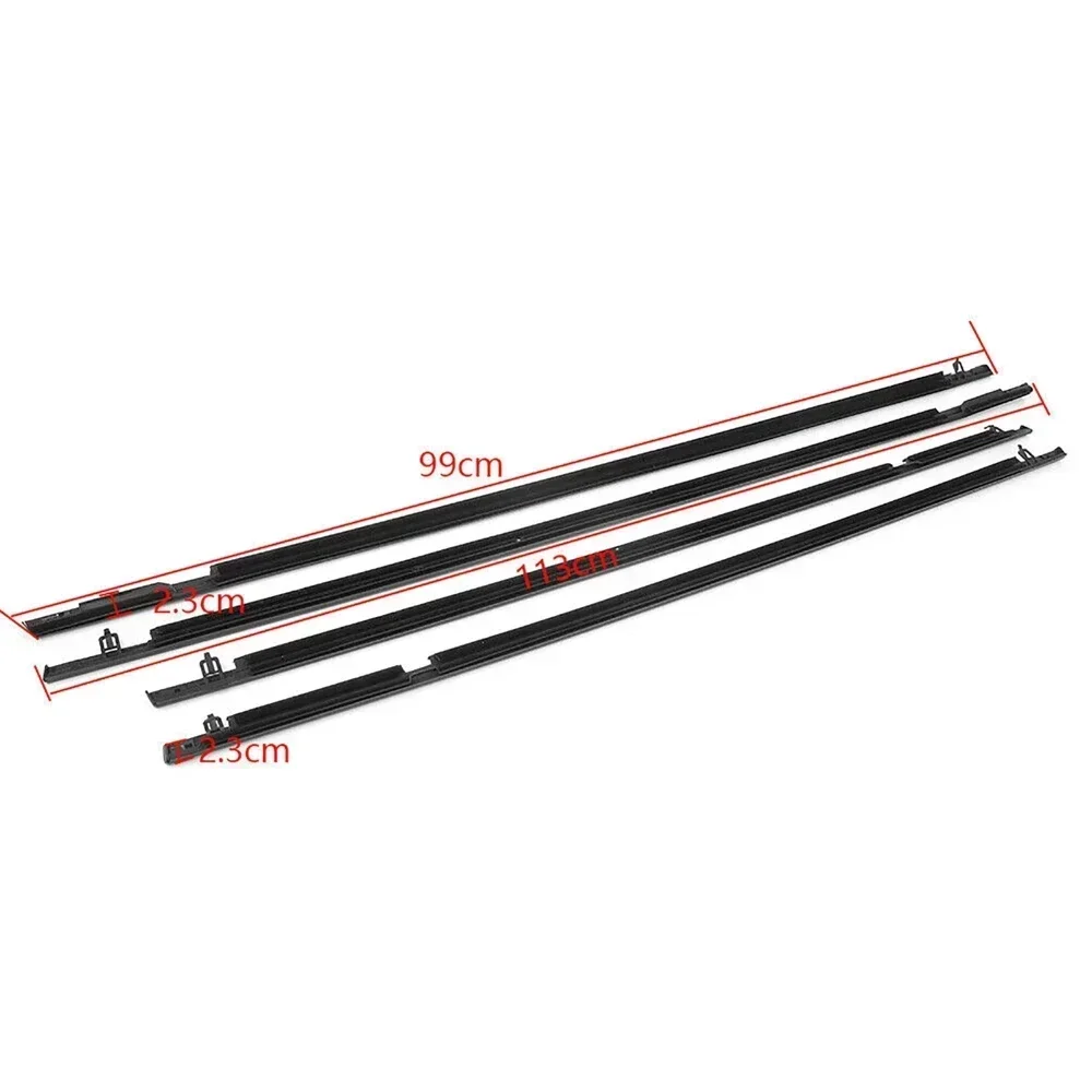 Car Window Weatherstrips For Honda Civic 2006-2015 Outer Glass Seal Belt Trim Sealing Rubber Strips Waterproof