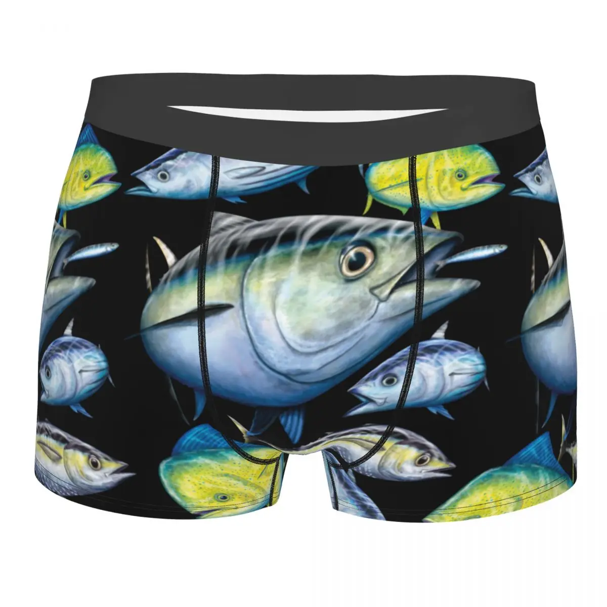 

Tuna And Mahi Mahi Men's Underwear Marine Art Gamefish Fishing Boxer Shorts Panties Sexy Soft Underpants for Homme
