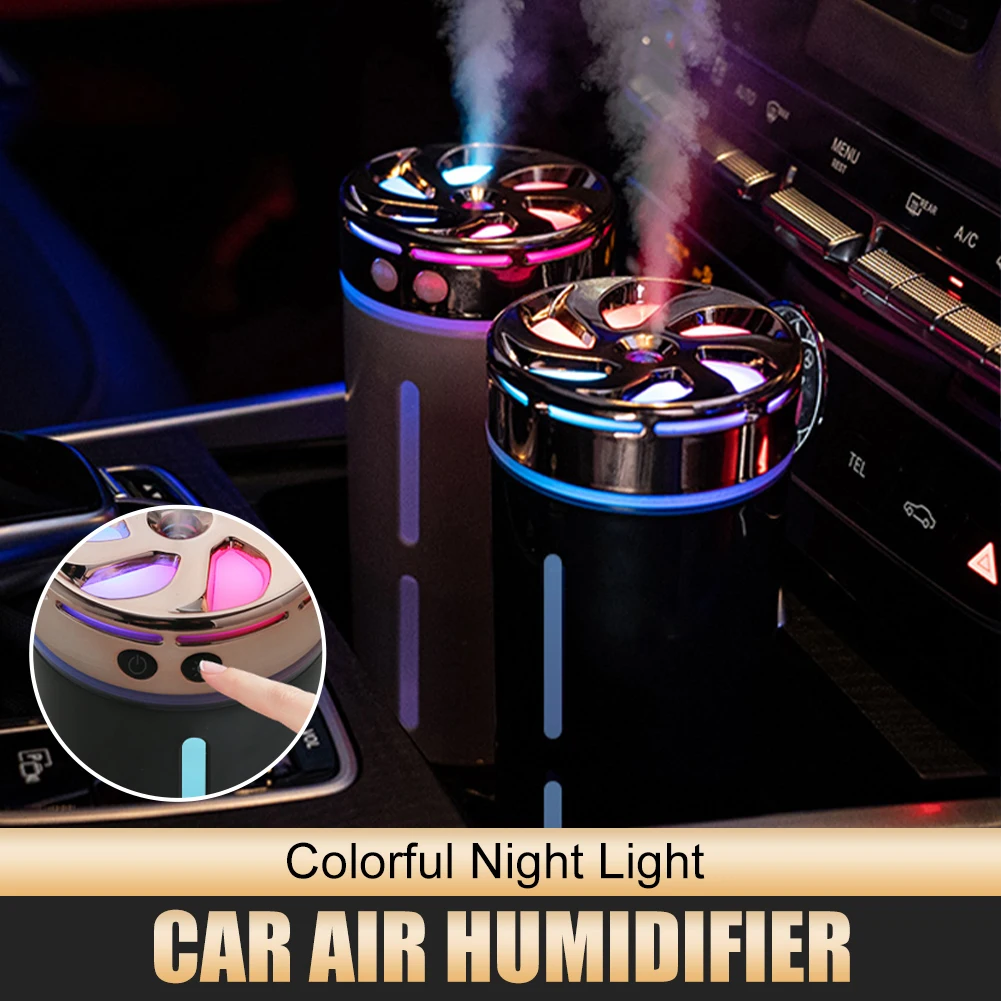 

Universal 300ml Wireless Car Air Humidifier Colorful Night Light Car Aroma Diffuser With USB Rechargeable Auto Air Freshener