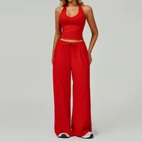 BIANHUI automne femmes Yoga 2/3 pièces ensemble séchage rapide beauté sangle arrière ensemble de sport décontracté course Fitness vêtements de sport en plein air 3