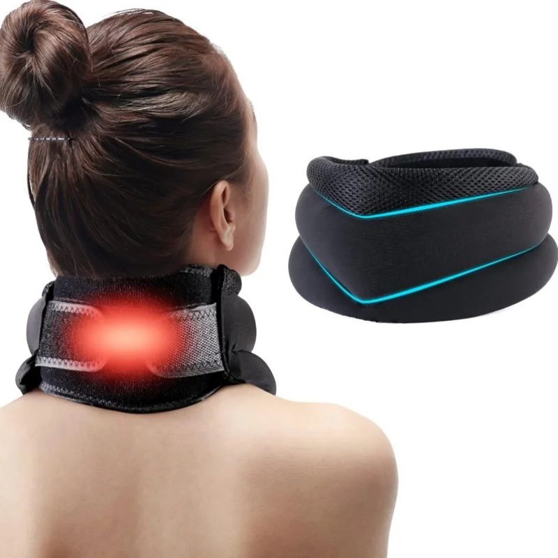 

Heated Neck Brace for Neck Pain Relief and Support, Neck Support Brace with Graphene Heating Pad for Pressure Relief Neck Pillow