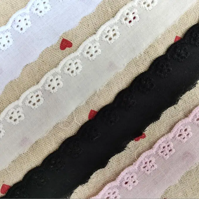 Cotton Fabrics Lace 5 Meters Women's Clothing Collar DIY Lace Trim Embroidered Fabrics Lace Fabric Lace Sewing Supplies Lace Sewing Accessories Lace Accessories Lace Garment Accessories Clothing Craft Accessories Clothing Accessories Lace Decoration
