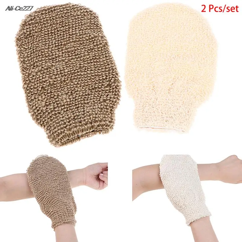 

1/2 Pcs Peeling Exfoliating Gloves Shower Body Brush Fingers Bath Towel Peeling Mitt Body Scrub Gloves Bath Spa Foam Shower