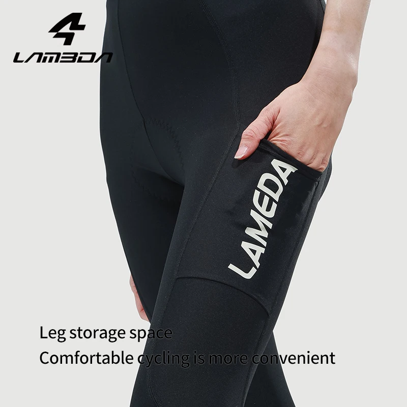 LAMEDA women's cycling pants double EI arrow sun protection cycling trousers with pockets high waist outdoor Long pants