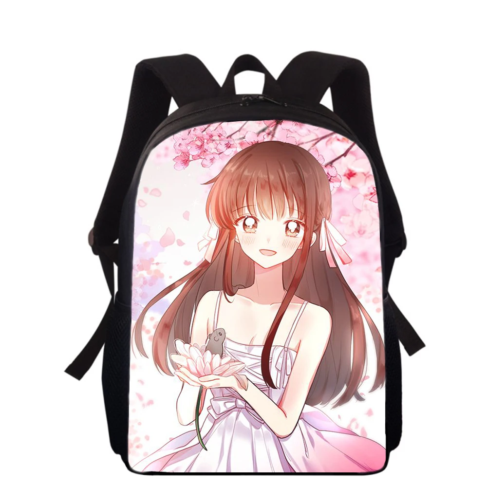 Anime Fruits Basket 15” 3D Print Kids Backpack Primary School Bags for Boys Girls Back Pack Students School Book Bags