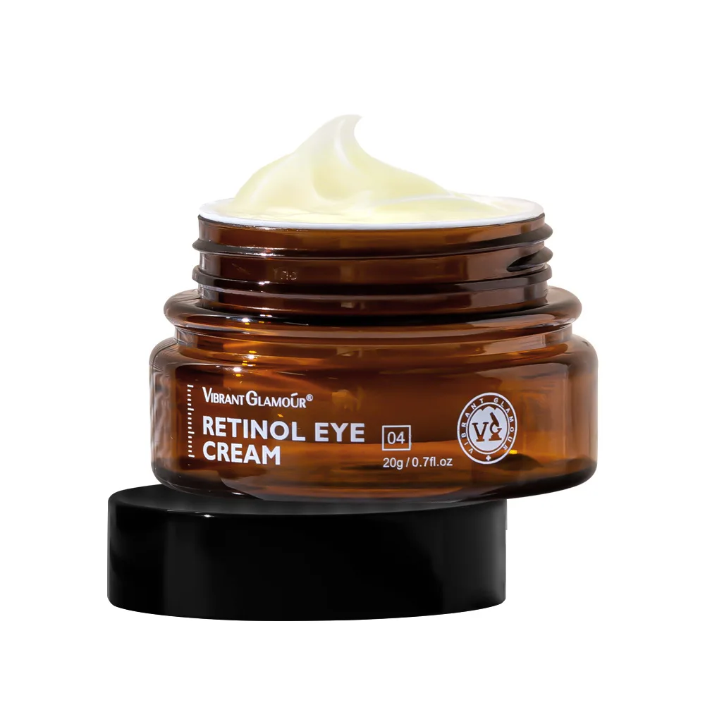 VIBRANT GLAMOUR Retinol Eye Cream Dark Circles Fade Fine Lines Remove Eye Bags Moisturizing Firming Brighten Skin 20g