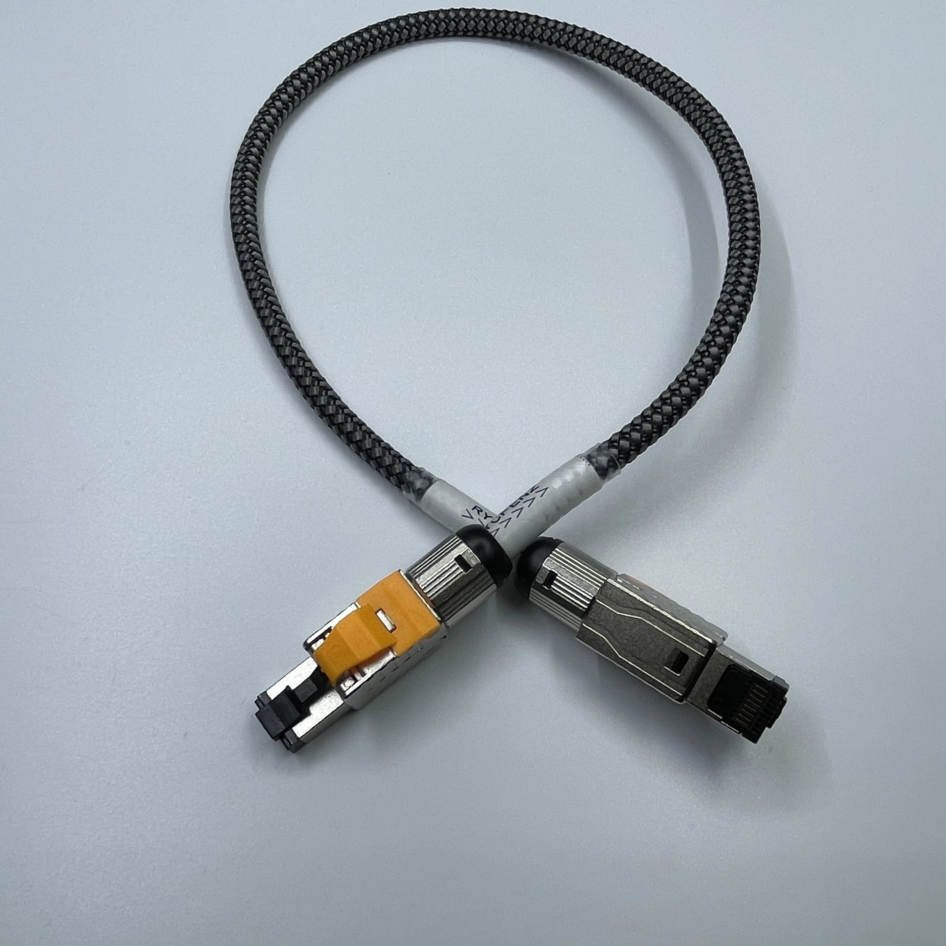 

99.999% 5N чистый серебряный кабель 8TC витой HiFi CAT8 RJ45 Сетевой USB-интерфейс для DAC декодера проводной линии