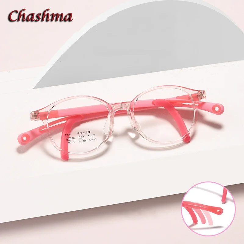 【sought-after】 Chashma Prescription Spectacles Kids Eye Glasses Boy Frames Girls Flexible Gafas Rubber with Hoops Children