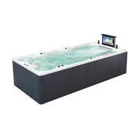 4800mm Outdoor Swimming Pool Whirlpool Bathtub Acrylic Hydromassage TV Garden SPA NS2010A 1
