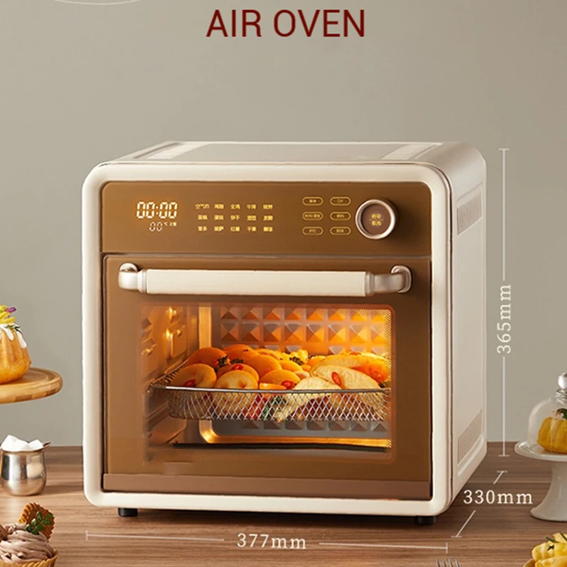 18L household air fryer preheating temperature adjustment barbecue stove timed baking visual intelligent steam electric oven 6